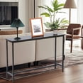 thumbnail image 6 of Fenbeli Console Table Modern Entryway Table with Durable Black Metal Frame, 6 of 7