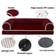 thumbnail image 4 of Solid Color Dog Bed Kennel Square Cat Nest Winter Warm Sponge Cushion Sofa Bed Machine Washable Four Seasons Universal Dog Bed ShopWise Round, 4 of 16