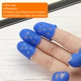 thumbnail image 5 of Uxcell Finger Tips Anti Slip Fingertip Protector, 10 Pack 30mm Silicone Finger Guard, Dark Blue, 5 of 6