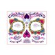 thumbnail image 2 of Tatuaje facial de Halloween Yuyangstore con flores fluorescentes Estilo B, 2 of 8