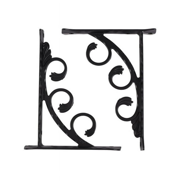 2Pcs Wall Mounted L Shaped Angle Bracket Multifuntional Brace Shelf Brackets Decorative S_WM25