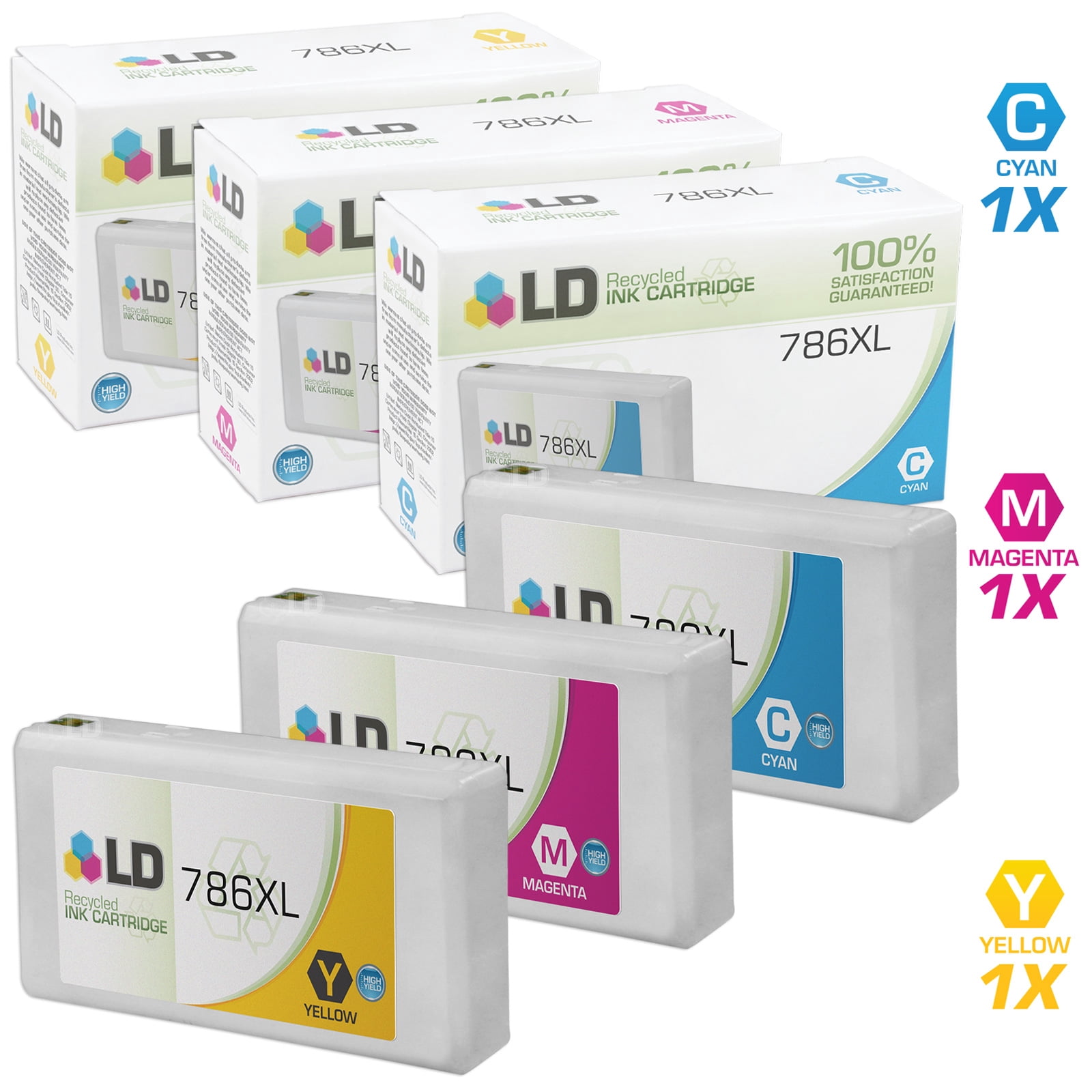 Remanufactured 786XL Set of 3 High 