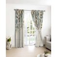 thumbnail image 3 of Green Brown Botanical Blackout Curtains for Bedroom/Living Room, Thermal Insulated Kitchen Curtains, Farmhouse Eucalyptus Leaves Rustic Grommet Darkening Window Treatment Drapes 27.5"x39"x2, 3 of 8