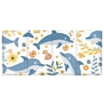 thumbnail image 2 of Dolphins and Flowers Pencil Pen Cosmetic Holder Cup Makeup Brush Holder Desk Accessories Holder Acrylic Organizer for Office School Home, 2 of 7