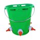 thumbnail image 4 of Cubo alimentador para terneros, balde fácil instalación, práctico, 8 litros con báscula, accesorios, cubo leche alta durabilidad. Verde con 5 pezones, 4 of 8