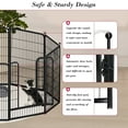 thumbnail image 5 of Jhsomdr 40" Height Heavy Duty Metal Dog Playpen 12 Panels Exercise Pens Foldable Fence, with Gates Indoor Outdoor for RV Camping Yard, 5 of 9