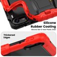 thumbnail image 6 of XYX for Xiaomi Redmi Pad 2 Case 11 inch, 3in1 Heavy Duty Shockproof Tablet Cover with Stand, Shoulder Strap, Red, 6 of 7