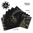 thumbnail image 4 of Bolsas Navideñas Elegantes Neliblu de Primera con Purpurina Negra y Dorada Juego Surtido de 12 con 6 Bolsas Medianas y 6 Bolsas de Regalo Grandes en 4 Diseños Elegantes, 4 of 9