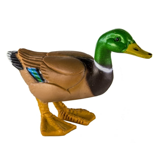 Safari Ltd. Mallard Duck Figurine - Hand-Painted, Realistic 3" Model Figure - Fun Educational Toy for Boys, Girls & Kids Ages 3+