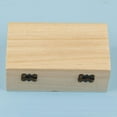 thumbnail image 2 of Plain Wood Wooden Square Hinged Storage Boxes Craft Gift Box, 2 of 9
