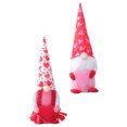 thumbnail image 5 of KAKOWELY 2 piezas de decoración de gnomos para el Día de San Valentín, adornos de escena de muñecos de gnomo, decoración de muñecos de elfo, 5 of 5