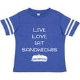 thumbnail image 3 of Inktastic Live Love Sandwiches Boys or Girls Toddler T-Shirt, 3 of 5
