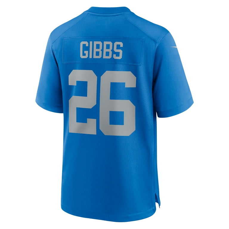 Men's Nike Jahmyr Gibbs Blue Detroit Lions Alternate Game Jersey