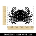 thumbnail image 2 of Dungeness Crab Seafood Crustacean Rectangle Rubber Stamp Stamping Scrapbooking Crafting - Large 2.5in, 2 of 7