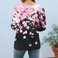 thumbnail image 3 of FNFYFH Women's 3/4 Length Sleeve Top Business Casual Blouses Summer Tees Shirts 2026 Fashion Tunic Tops, 3 of 6