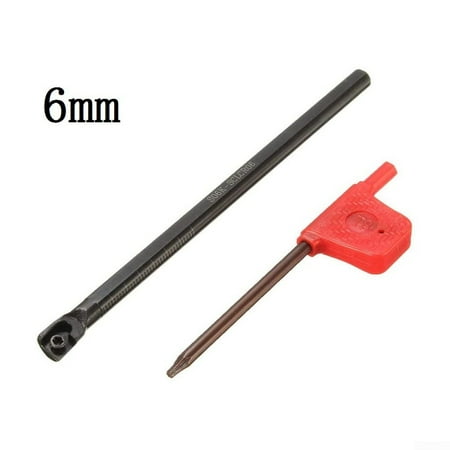 

6/7/8/10mm SCLCR06 Turning Tool Lathe Boring Bar & 10x CCMT060204-HM Insert