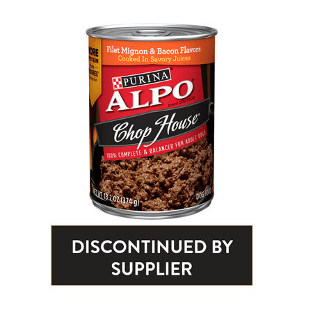 UPC 011132108403 product image for Purina ALPO Wet Dog Food, Chop House Filet Mignon & Bacon Flavor, 13.2 oz. Can | upcitemdb.com
