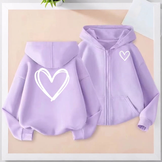 Sudadera deportiva informal con capucha y manga larga con estampado degradado para niños y niñas, de poliéster