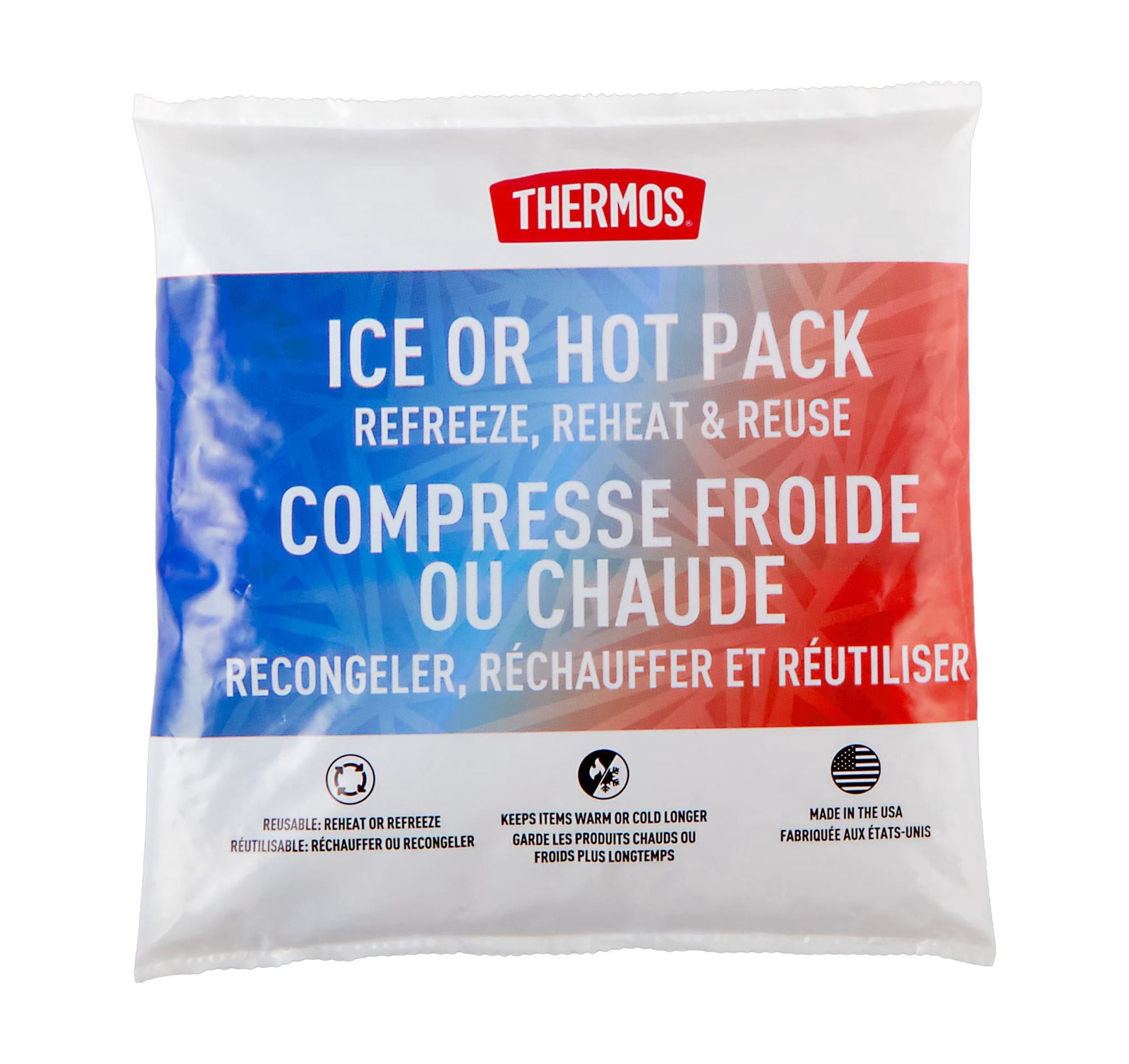 (6 pack) Thermos Large Reusable Hot and Cold Pack for Packed Lunches and Daily Commutes