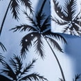 thumbnail image 5 of Jinhomg Men's Holiday Beach Shirts 2025 Fashion Tropical Palm Tree Print Hawaiian Shirt Lightweight Comfy Button Down Lapel Collar Summer Vacation Shirts Sales Today Clearance Men Blue XXL, 5 of 9