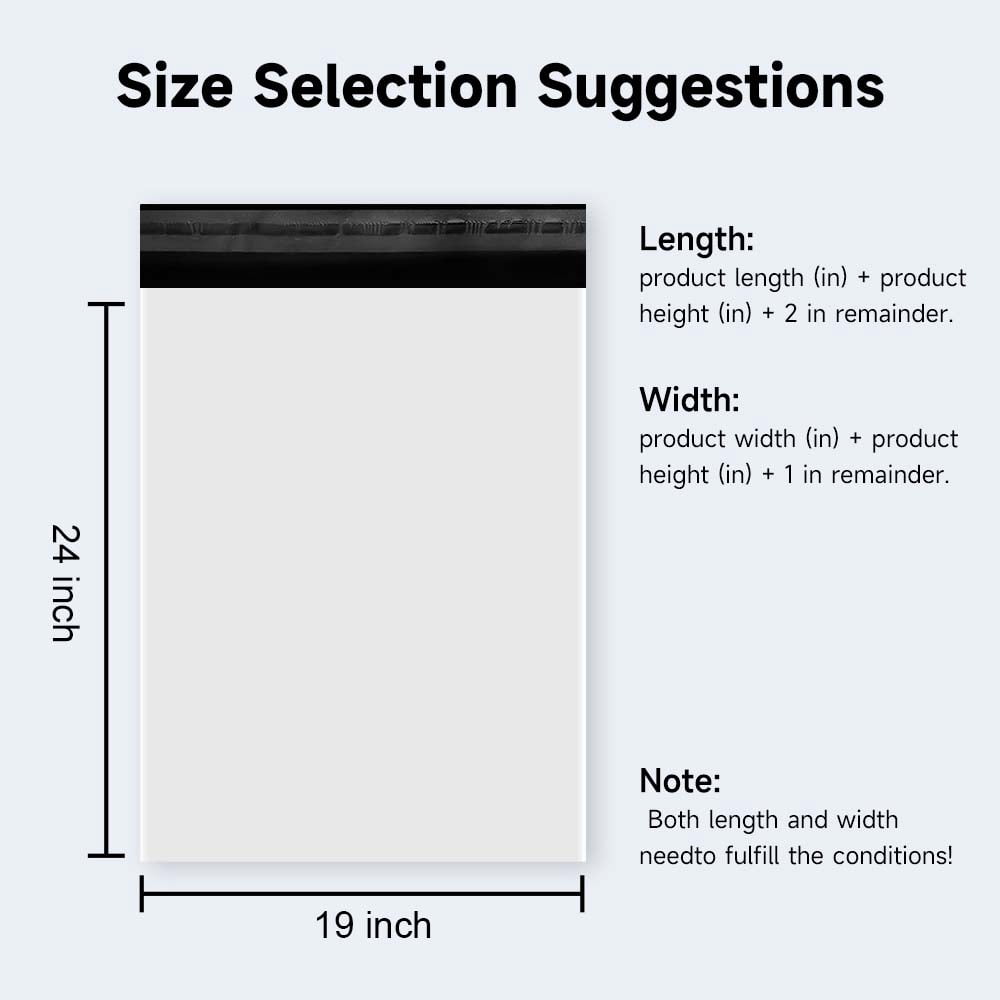 TRAEKESYI 19x24 inches 50 Pack Poly Mailers - Self-Adhesive, Lightweight, Tear-Resistant Shipping Bags for Small Business