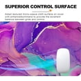 thumbnail image 4 of Purple Marble Desk Mat Large Mouse Pad, Big Mouse Pad Gaming Mouse Mat Desk Pad with Stitched Edges, Keyboard Mouse Pads for Desk, Long Extended XL Mousepad with Non-Slip Base, 31.5 x 11.8 in, Purple, 4 of 7