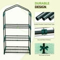 thumbnail image 2 of EAGLE PEAK 27'' x 19'' x 50'' Mini Greenhouse, 3-Tier Portable Rack Shelves Gardening Plant Green House for Outdoor & Indoor with Roll-Up Zipper Door, Transparent, 2 of 7