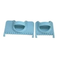 thumbnail image 4 of GUOOL 2Pcs Edge Stitch Lock Sewing Gauge Thumb Guide Rulers for Project Embroidery Blue, 4 of 9