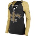 thumbnail image 1 of Manches Longues à Lacets pour Dames New Orleans Saints NFL, 1 of 3