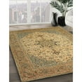 thumbnail image 3 of Ahgly Company Machine Washable Indoor Rectangle Traditional Light Brown Area Rugs, 4' x 6', 3 of 7