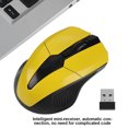 thumbnail image 3 of Ratón inalámbrico de 1200DPI 319 2,4 Ghz para ordenador, 4 botones, ajustable, para casa, oficina, juego de ordenador, ratones inalámbricos Juegos de teclado y mouse para computadora amarillo, 3 of 6
