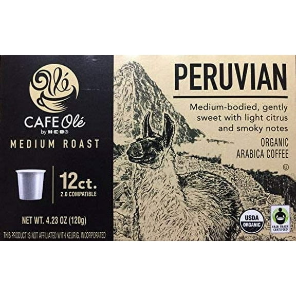 Cafe Ole Organics Peruvian Medium Roast Single Serve Coffee Cups