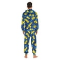 thumbnail image 7 of joogoo Scale Blue and Yellow Unisex Adults Onesies Pajamas Jumpsuits L, 7 of 7