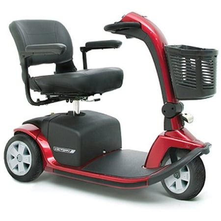 Pride Victory 10 3-Wheel Standard Scooter, Red