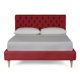 thumbnail image 3 of Cama Matrimonial Makora Velaria Rojo Tapizada en Tela Tipo Velvet (No Incluye Colchón), 3 of 8