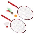 thumbnail image 1 of RUNROTOO Badminton Racket Set for Kids Nylon Tighten Thread Widen Racket Range 3Pack, 1 of 5