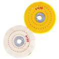 thumbnail image 2 of Buffing Buffer Wheel Bench 15mm Polishing Hot Soft Pad 4/100mm White / Yellow, 2 of 6
