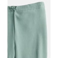 thumbnail image 2 of Wonder Nation Toddler Girls' Ribbed Flare Leggings, Sizes 18M-5T, 2 of 3