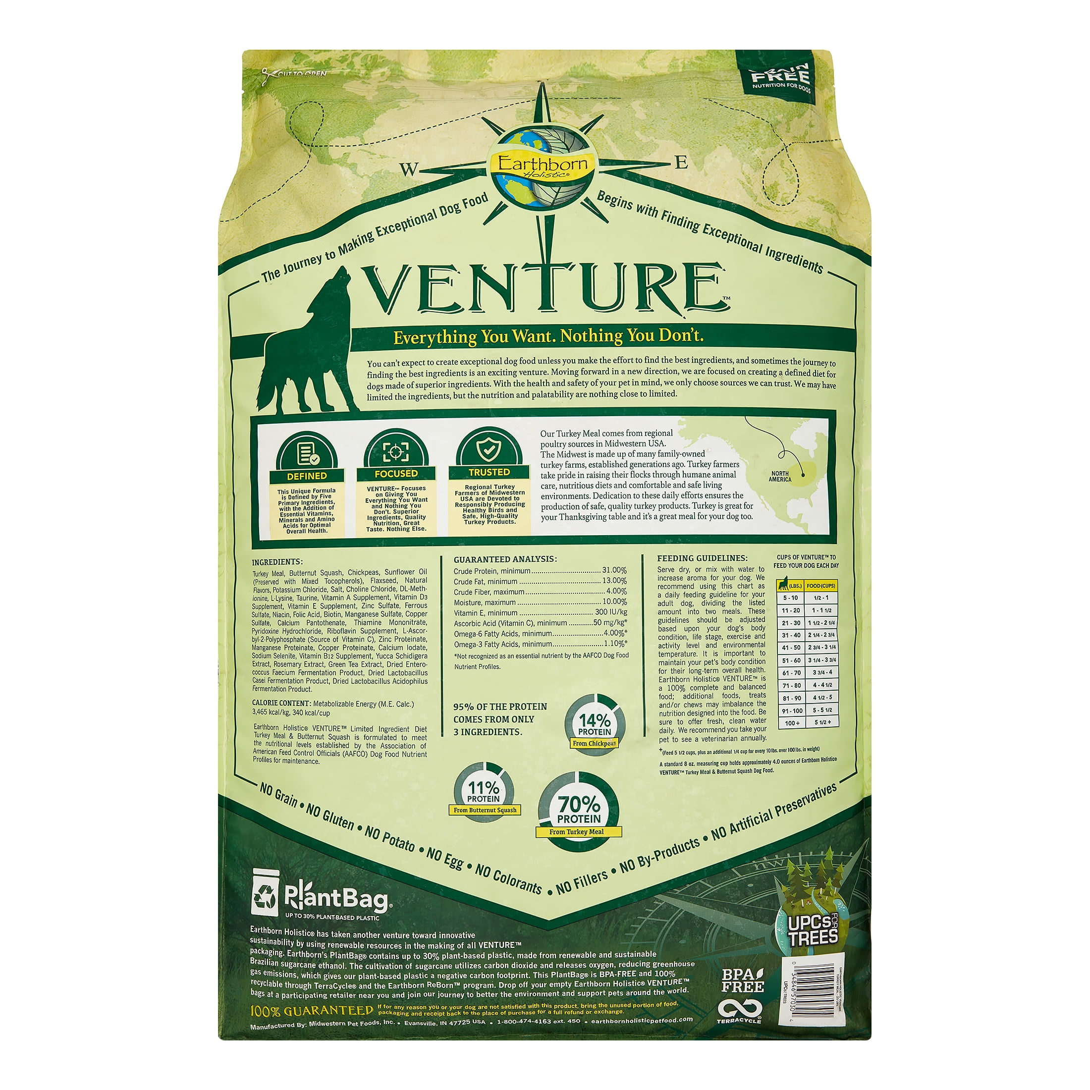 earthborn holistic venture grain free dry dog food