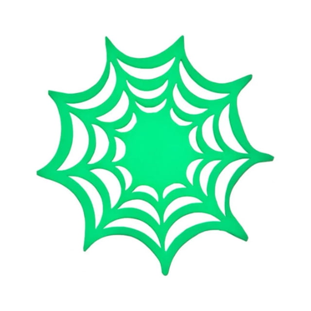 Inteprter 5 suministros para de araña: protege el escritorio de arañazos y manchas de agua para Halloween Noctilucent Kits de decoración para fiestas Noche que brilla intensamente