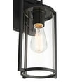 thumbnail image 4 of John Timberland Rennes 15 3/4" High Modern Outdoor Wall Light Fixture Mount Porch House Weatherproof Black Metal Clear Glass Shade, 4 of 9