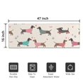 thumbnail image 5 of Colorful Funny Dachshund Door Rugs,Washable Non Slip Door Mats Indoor,Decorative Door Mats,Entry Mat Indoor for Entrance,Bedroom,Kitchen,Bathroom,16"x47", 5 of 6