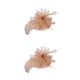 thumbnail image 4 of Diadema de malla de plumas Qarigey con clip color piel rosada 2Conjunto, 4 of 6