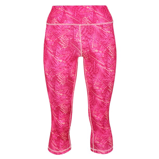 Regatta - Leggings Pincha 3/4 para mujer señora (Estampado Rosa)