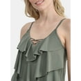 thumbnail image 3 of Time and Tru Women's and Women's Plus Tiered Ruffle Tankini Top, Sizes S-3X, 3 of 5