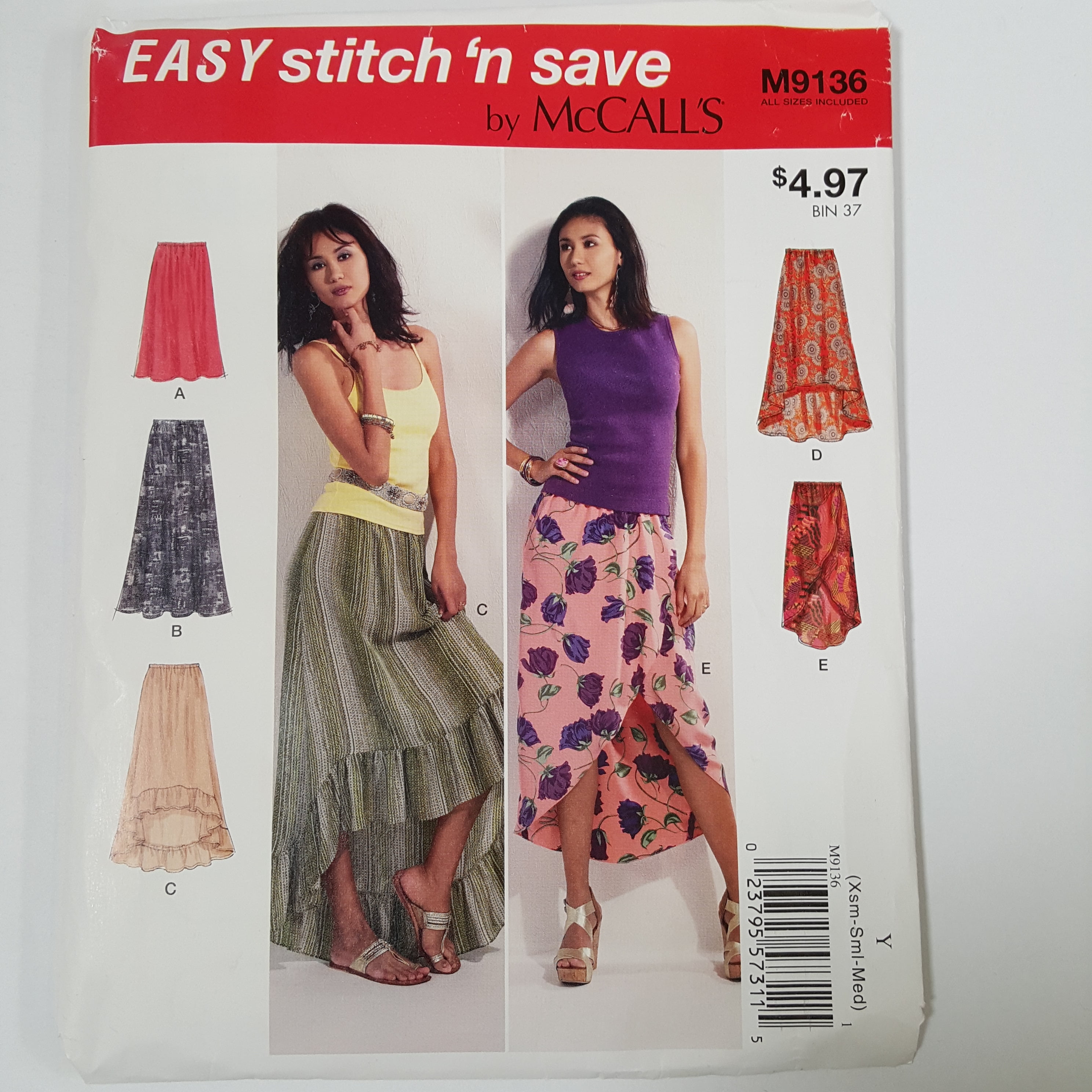 McCall Pattern Easy Stitch 'n Save Misses' Skirt Pattern, 1 Each ...