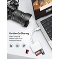 thumbnail image 3 of Lector de tarjetas SD MujuDoler USB-C 3 en 1 para iPhone 15 iPad Mac, 3 of 8