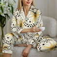 thumbnail image 6 of Uemuo Different Butterflys Pattern Womens Pajama Sets,PJ Set for Women,Pajamas for Women Logo,Long Sleeve Pajama Set for Women,Soft Long Sleeve Top With Pants-X-Large, 6 of 9