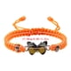 thumbnail image 2 of Pulseras para mujer, regalos para mujer, pulsera para enamorados, pulsera tejida a mano para San Valentín, joyería para novias, pulsera con dije de mariposa., 2 of 2