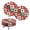 Floral Pattern, variant on HUIACONG With Elastic Bands Round Bar Stool Seat Covers for Vanity Hotel, Polyester Washable Bar Chair Covers with Stretch